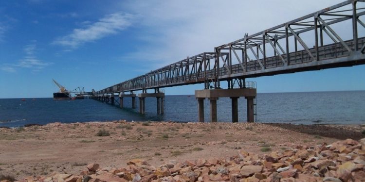 Punta Colorada, el lugar donde se construirá la planta de GNL.