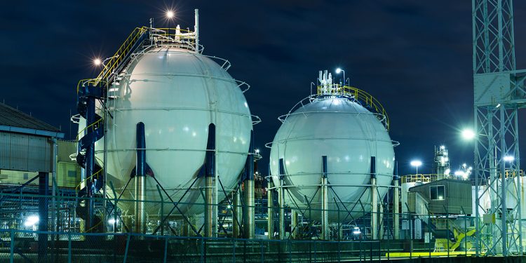 Gas storage tanks